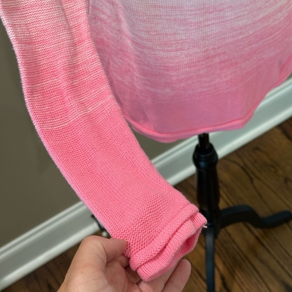 Women’s LILLY PULITZER Jody V-Neck Sweater HAVANA- PINK MARLED OMBRE. Size XS - Picture 9 of 15